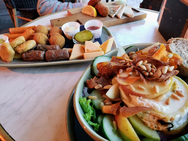 Bitterballen and sample platter in Amsterdam, Netherlands