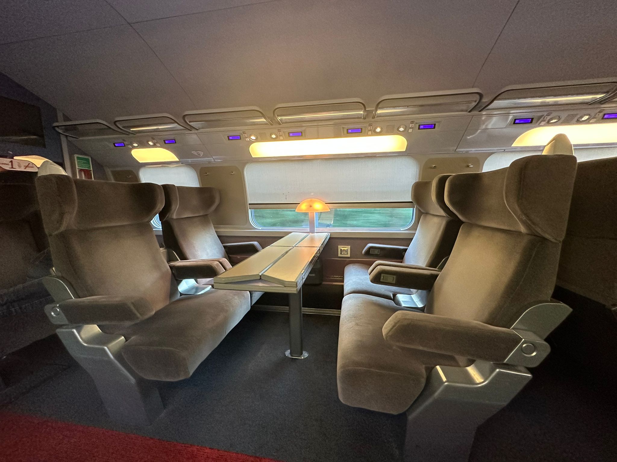 First Class Seat with Eurail Pass