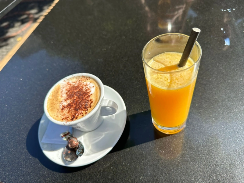 drinks at Cottage Cafe Geneva, Switzerland

