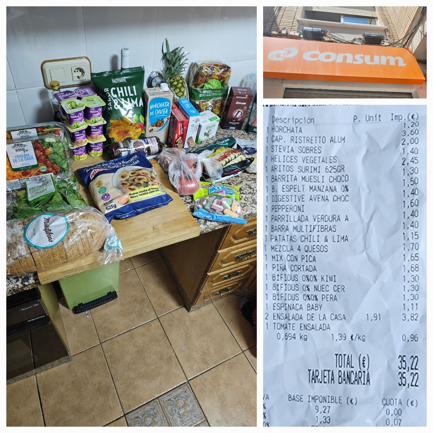 cheap groceries in Valencia, Spain