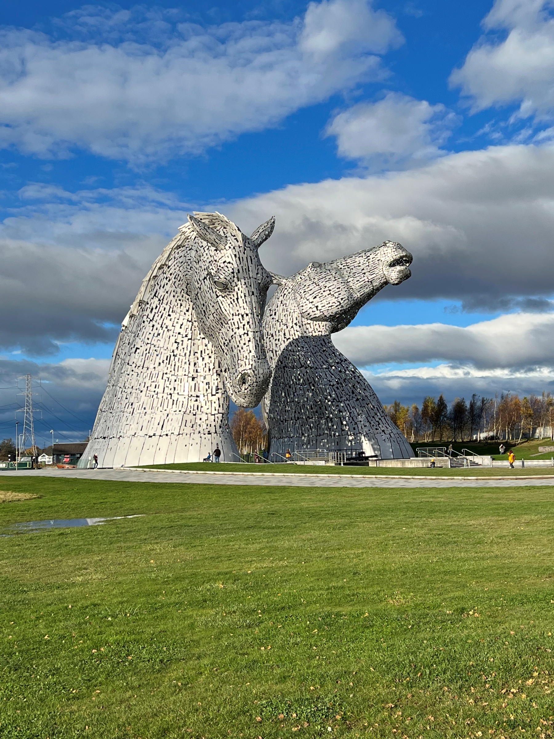 The Kelpies statue in Falkirk, Scotland