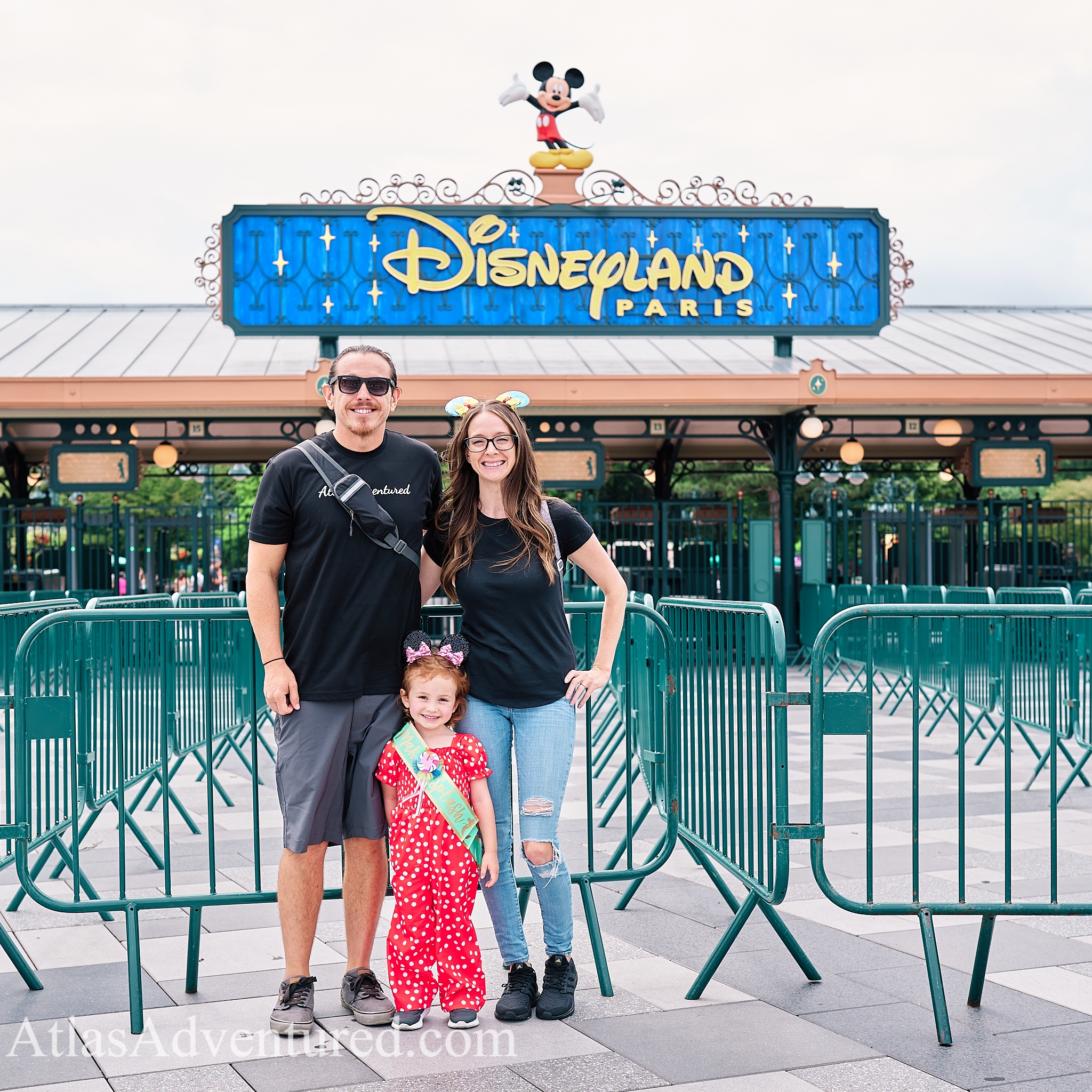 Atlas Adventured family at Disneyland Paris