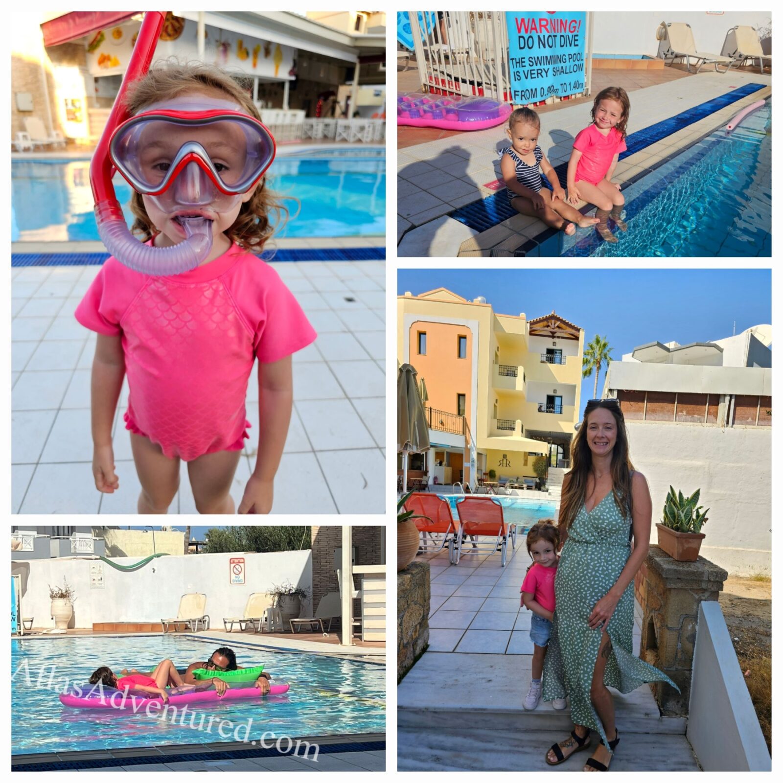 Pool day fun at Malia Princess Studios hotel in Malia, Crete