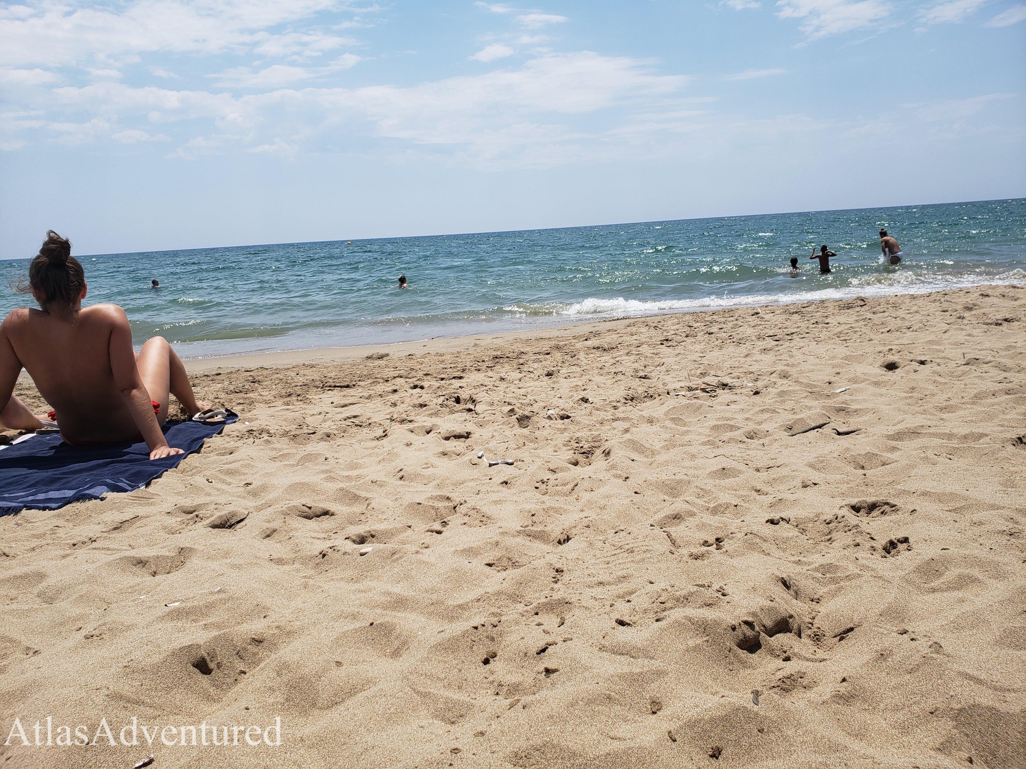 Beach day in Gava, Spain