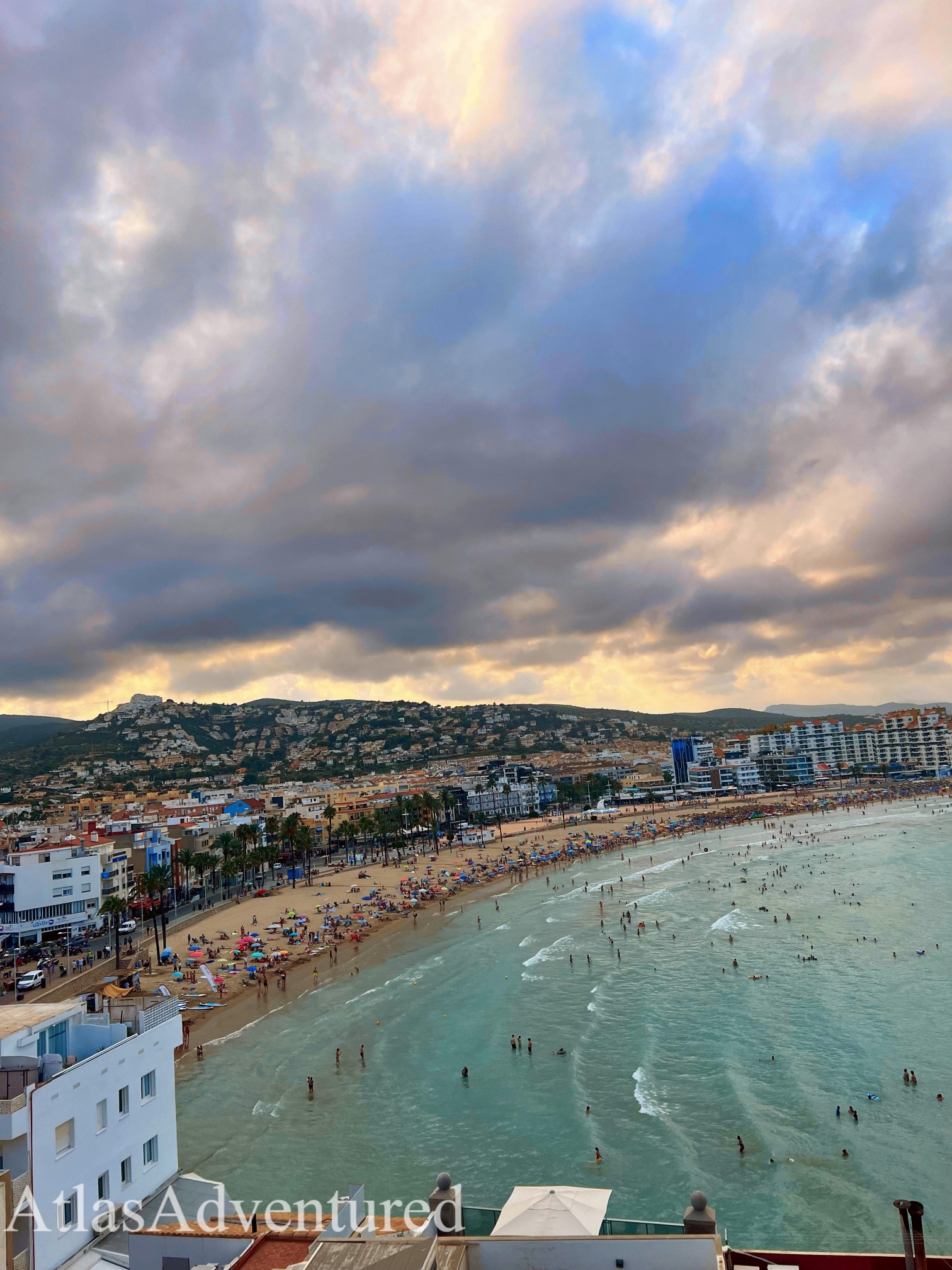 View of Peniscola from Castillo Papa Luna castle