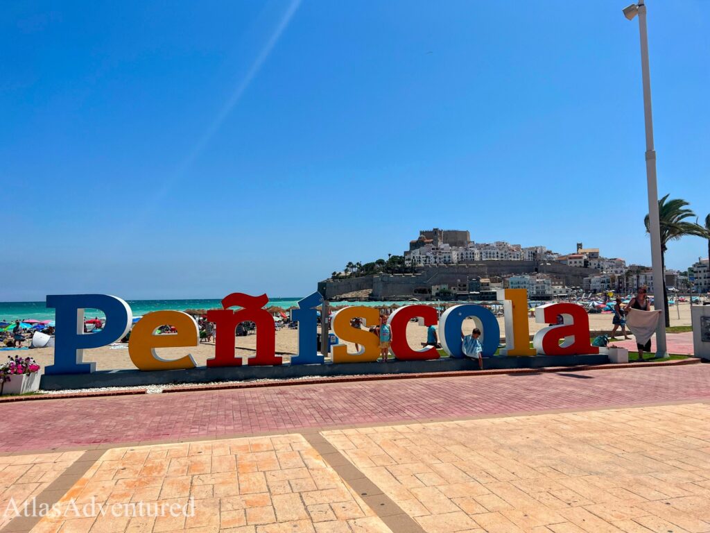Peniscola welcome sign