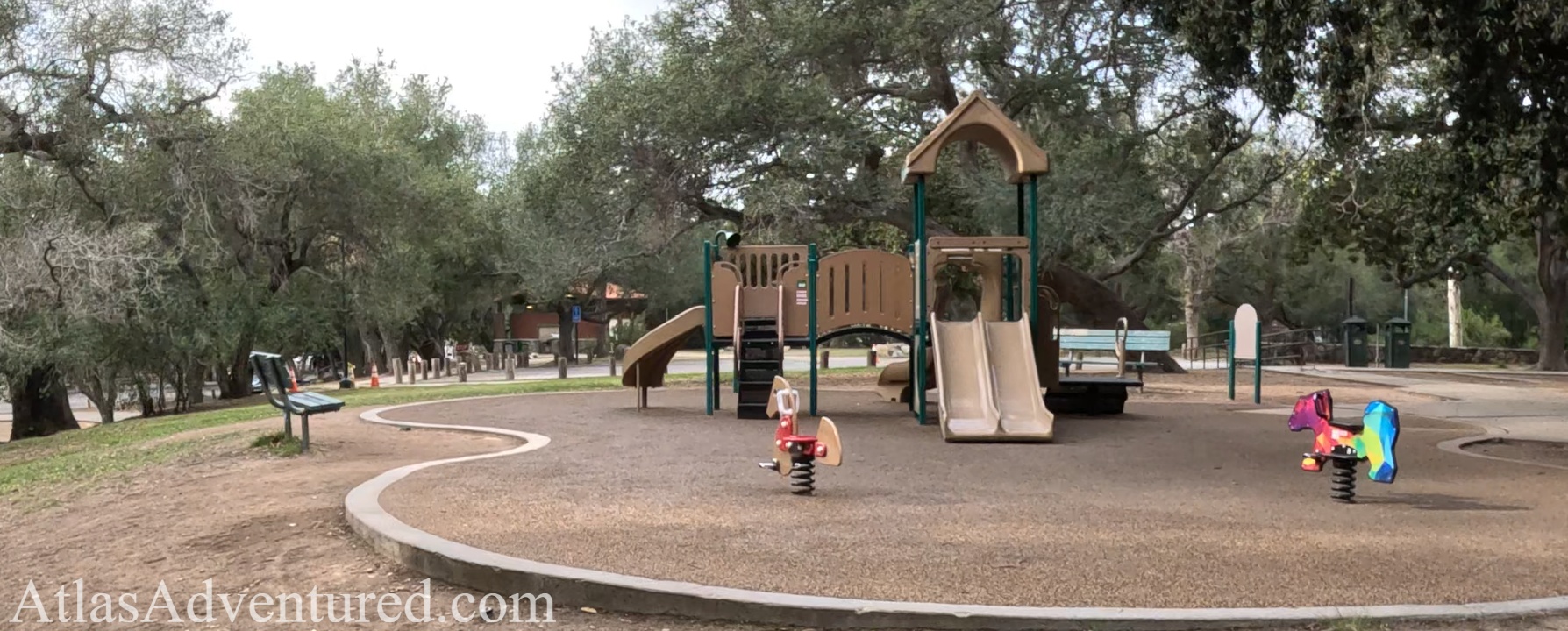 Well kept playground at Irvine Regional Park
