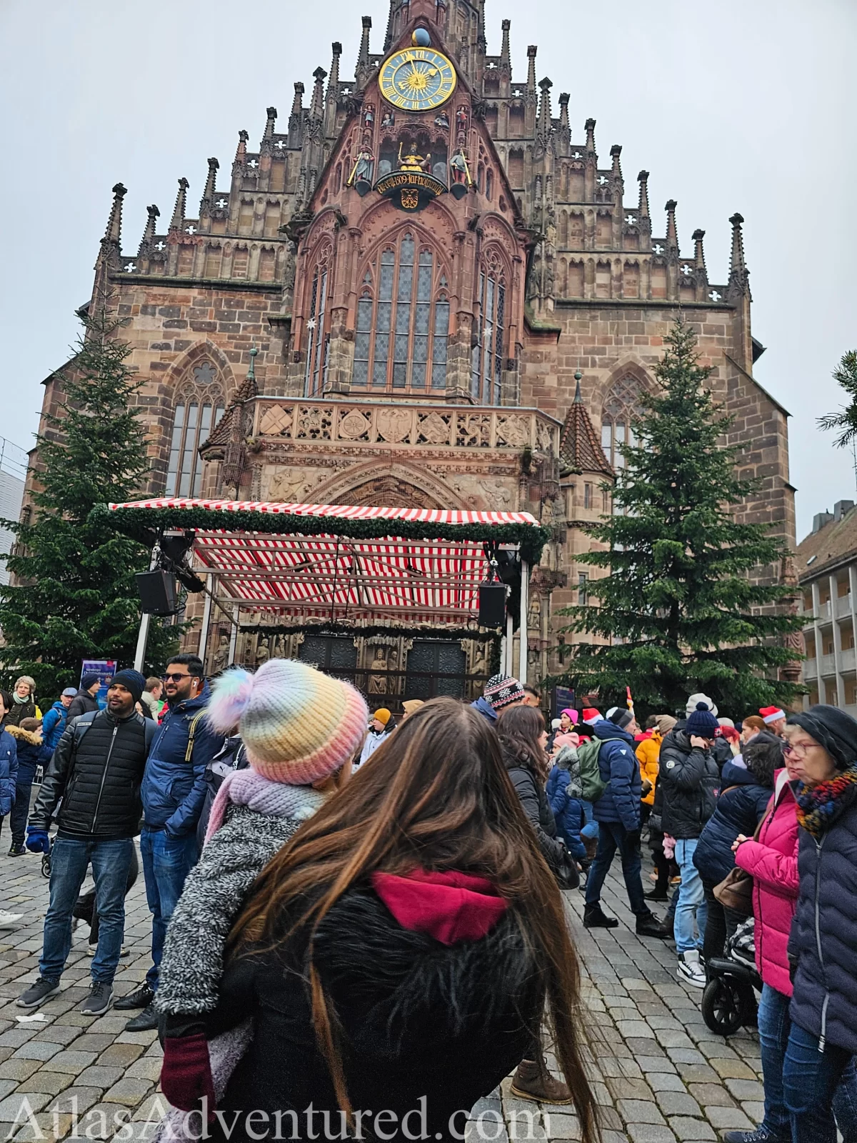 The family of AtlasAdventured exploring Nuremberg Christmas Market