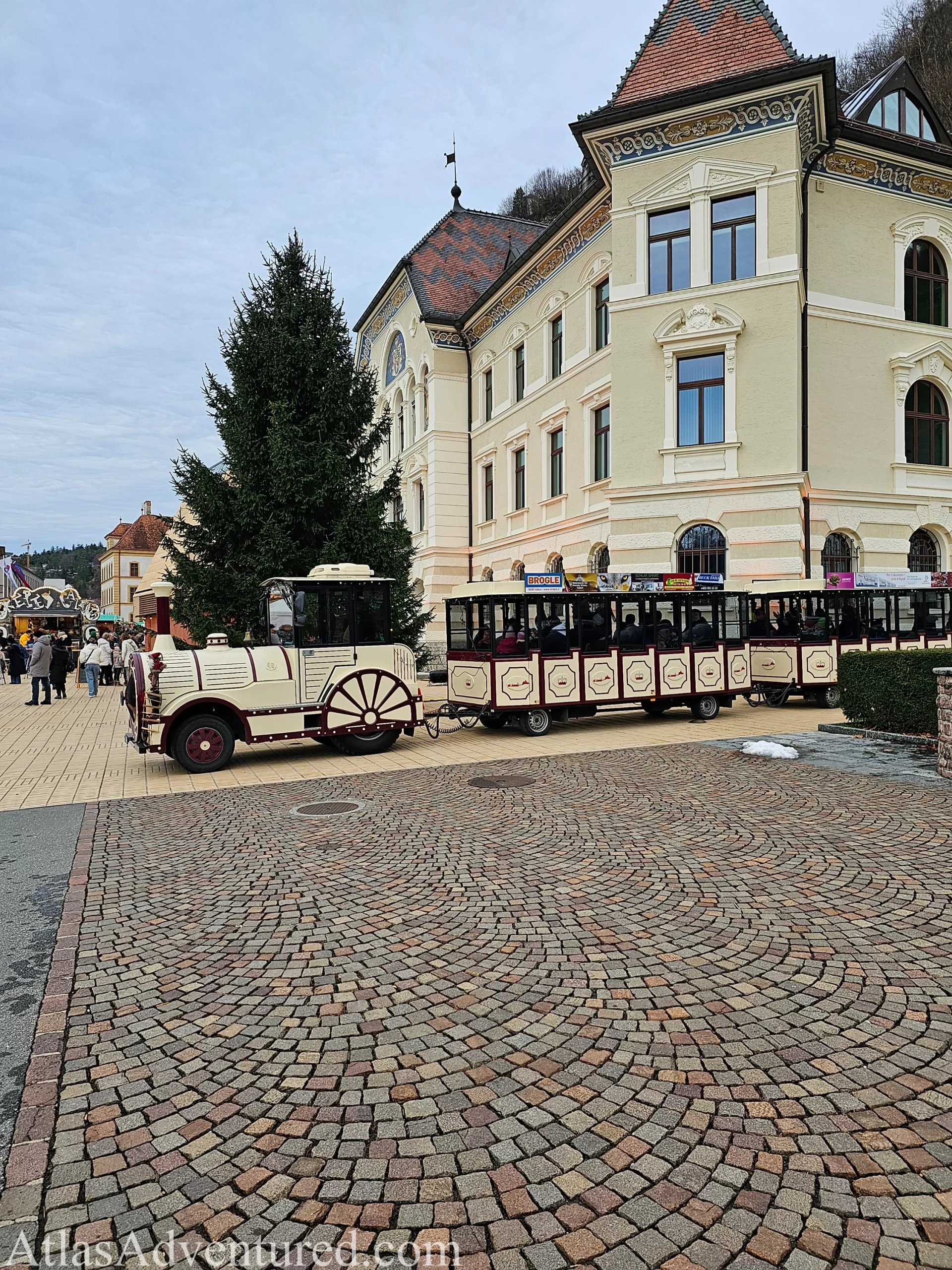 Waiting for the fairy tale train in Vaduz