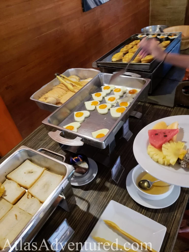 Breakfast buffet at The Beach Resort