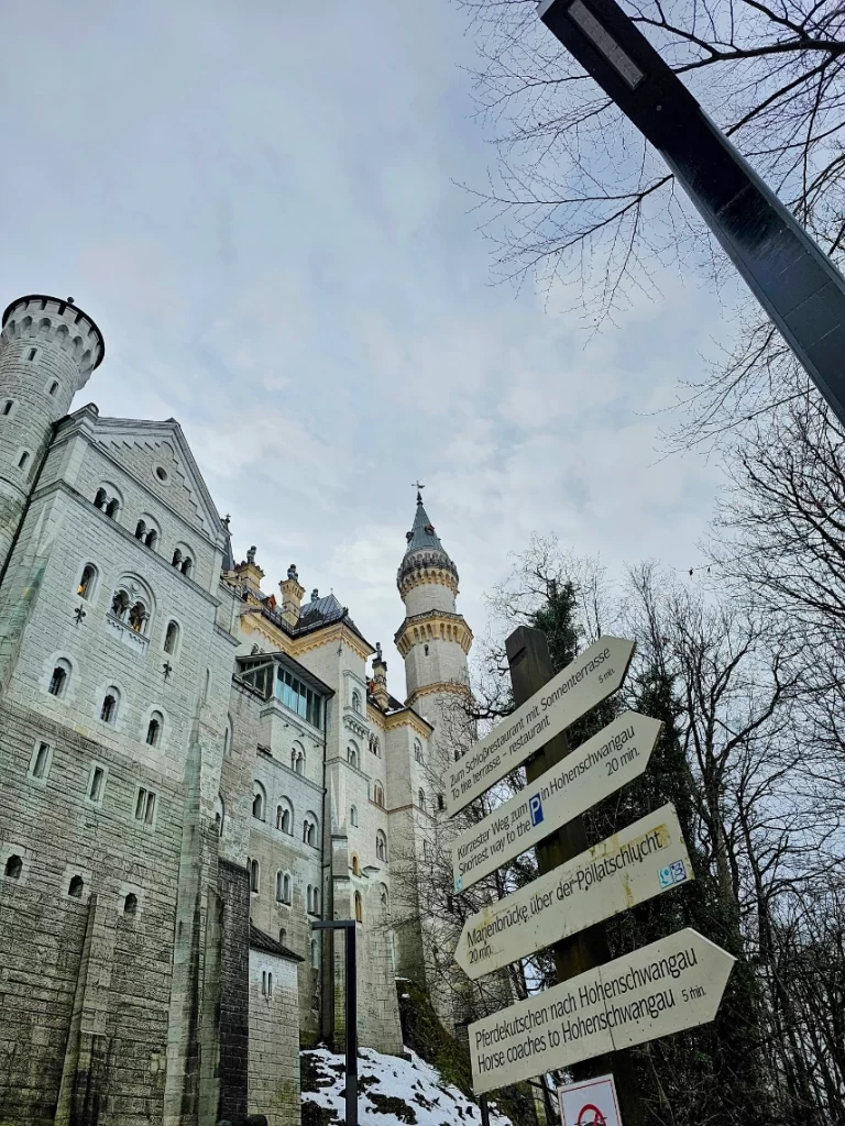 Neuschwanstein castle Germany in winter
