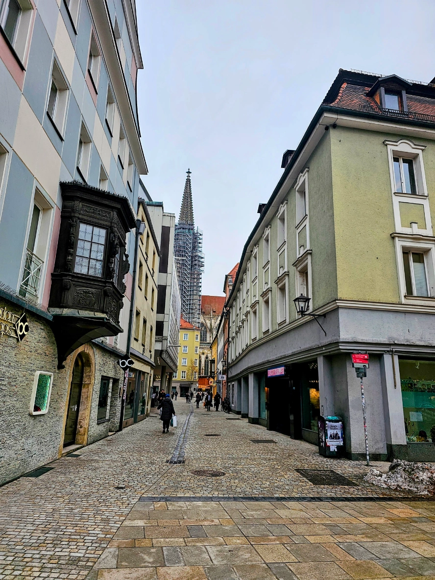 Street in Regensburg Germany