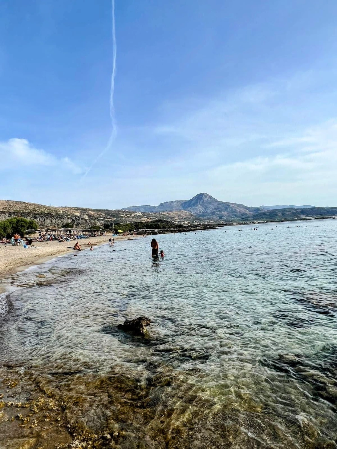 Little Pink Beach on Crete in Greece