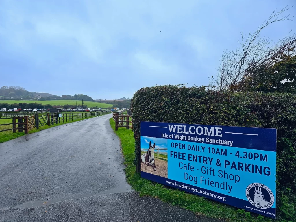 entrance to Donkey Sanctuary IOW