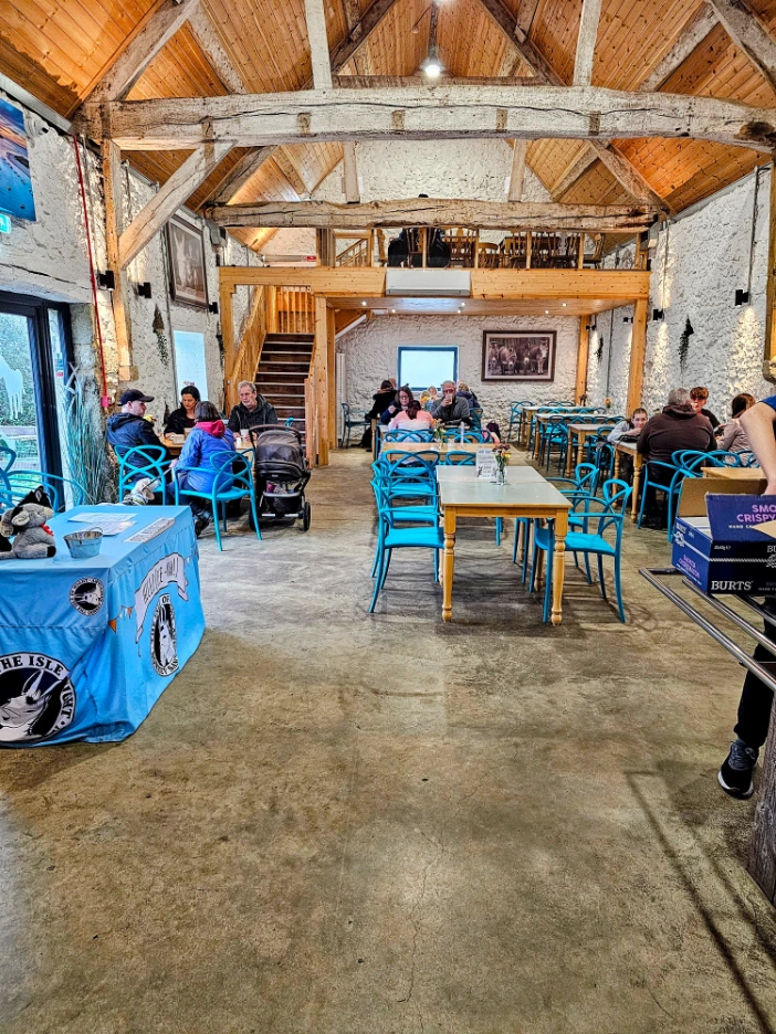 cafe inside Donkey Sanctuary on Isle of Wight