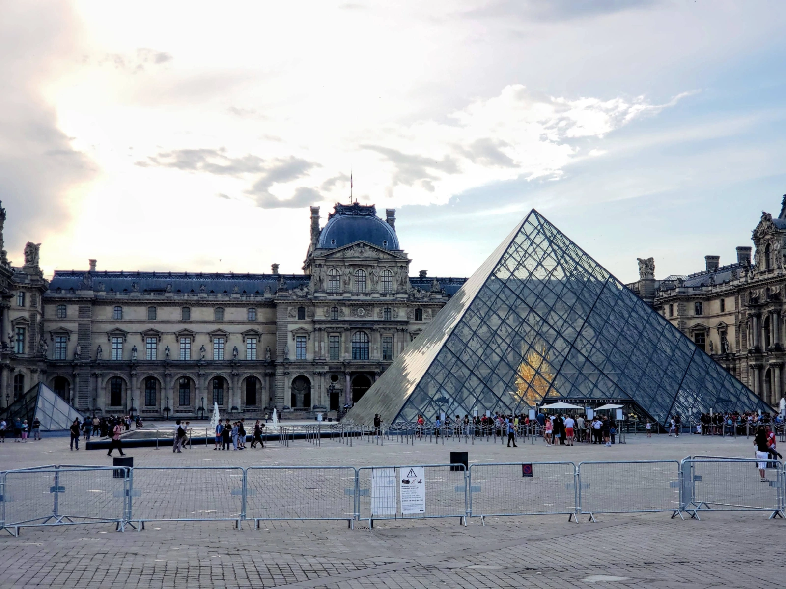 Louvre Pyramid in Paris, France