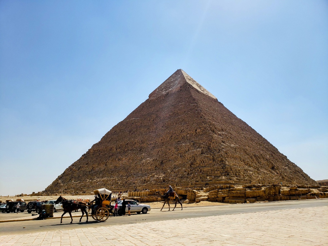 View of the Pyramid in Giza, Egypt