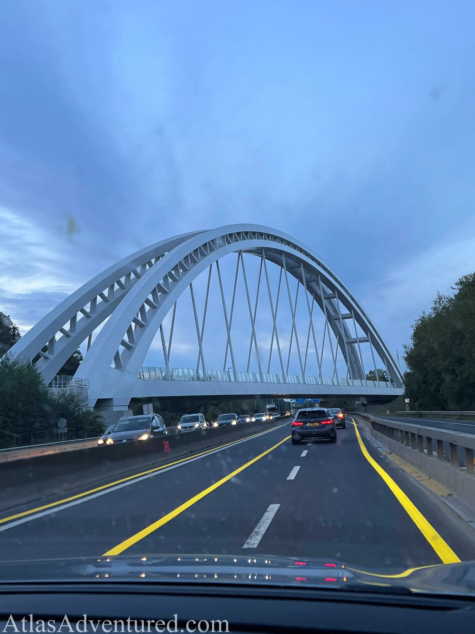 Benelux roadtrip. Driving through Luxembourg