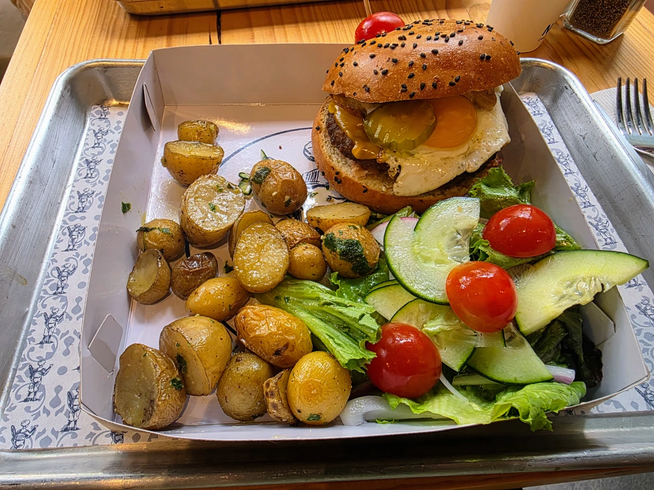 Breakfast sandwich from Nimeno in Tulum