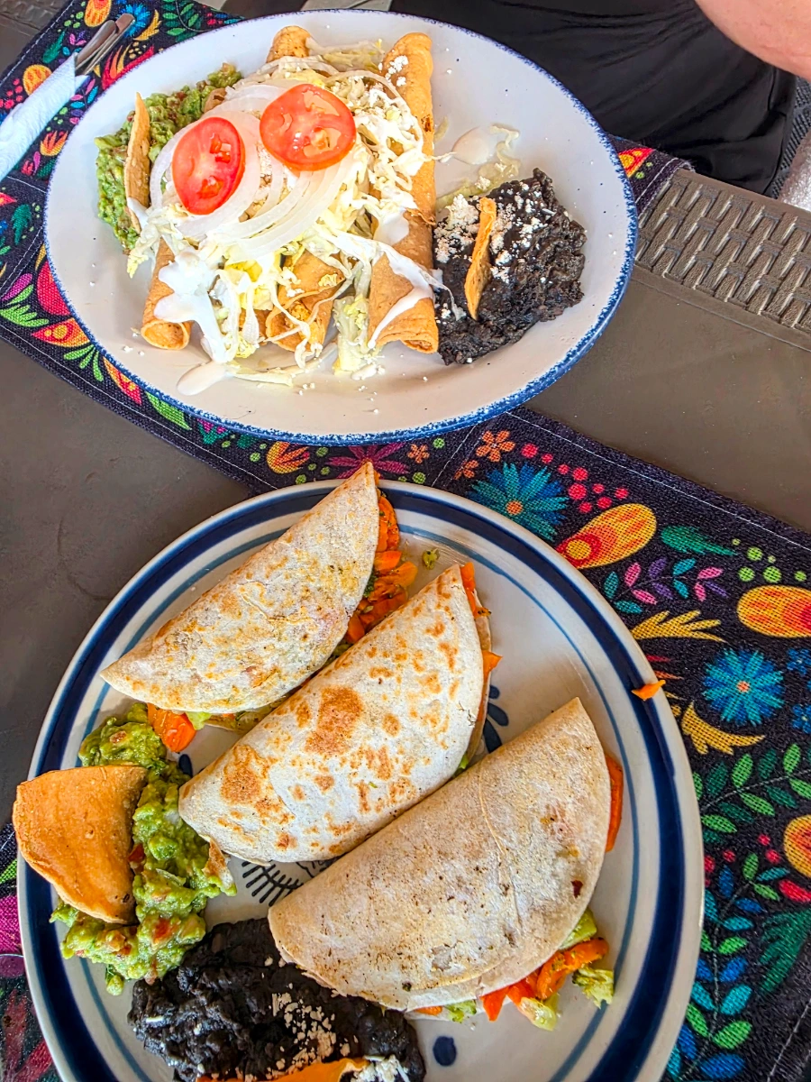 Lunch from Las Margaritas in Tulum