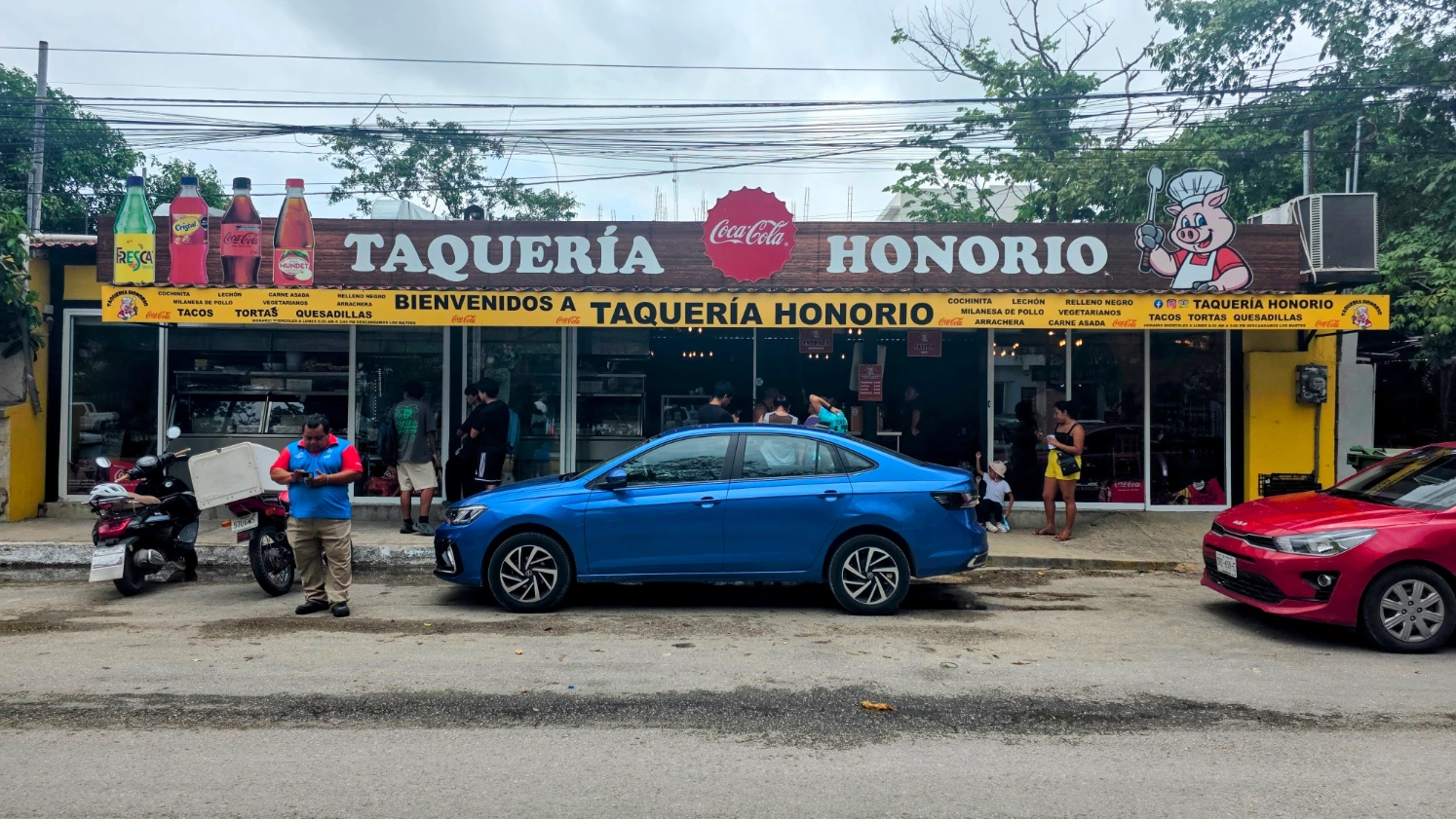 Taqueria Honorio is a delicious local spot with tortas and quesadillas for $3 and tacos for around $2