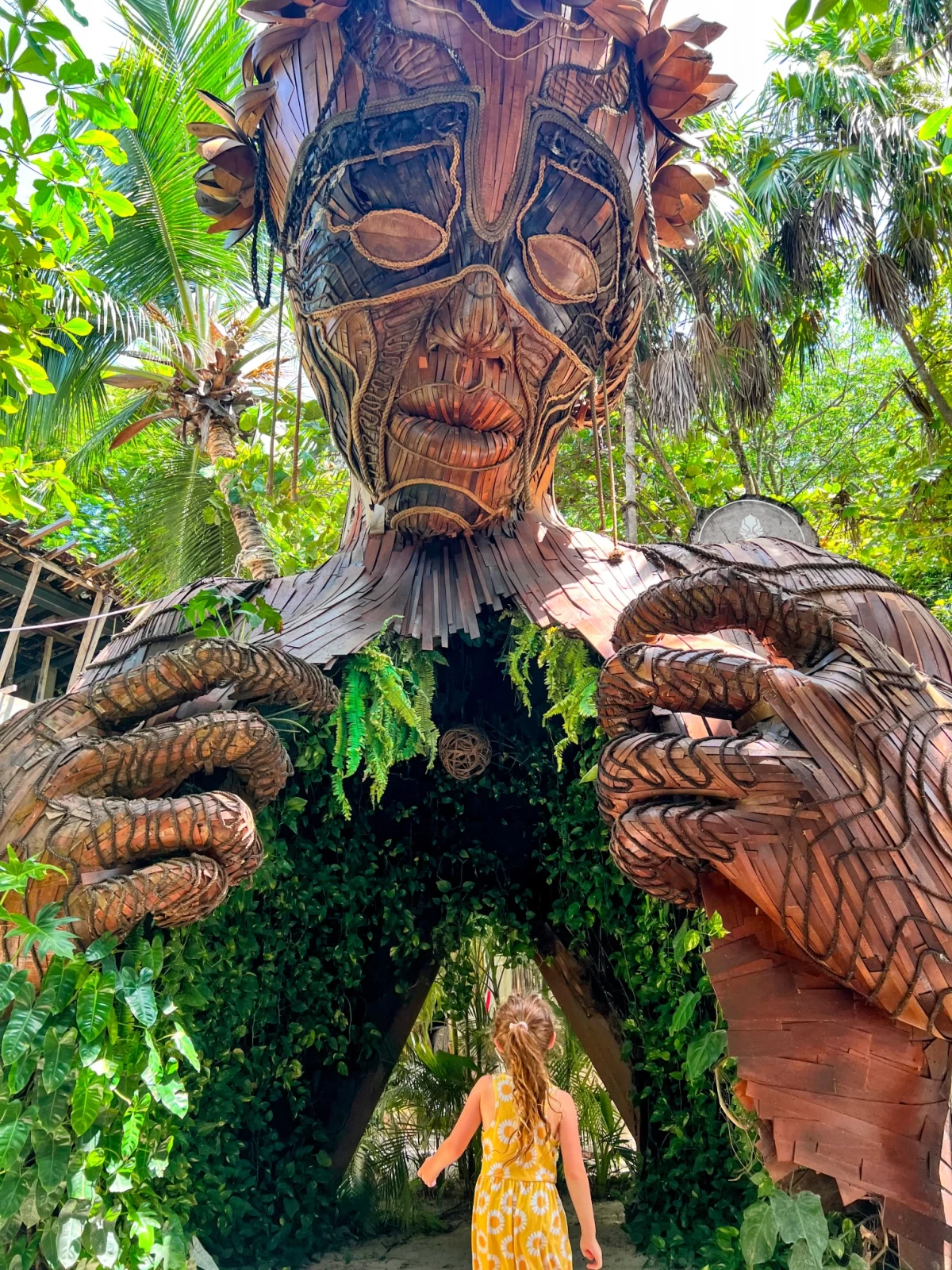 Ven a la Luz statue at Art With Me Park in Tulum, Mexico