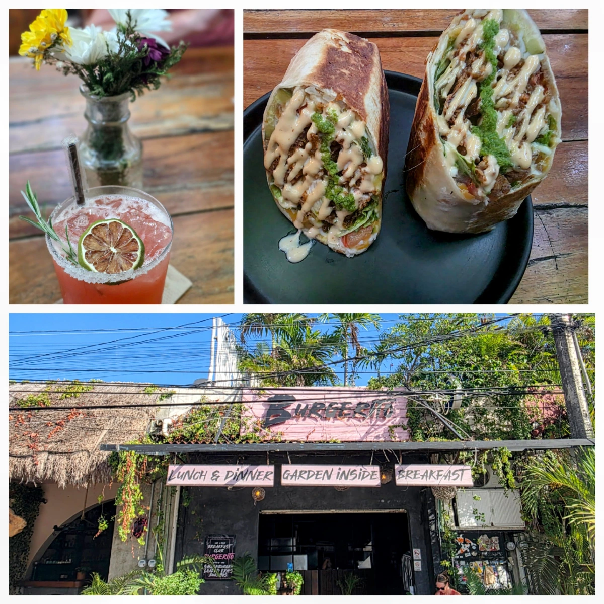 Burgerito in Tulum, Mexico