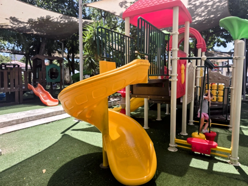 covered playground at the Deportivo in Tulum