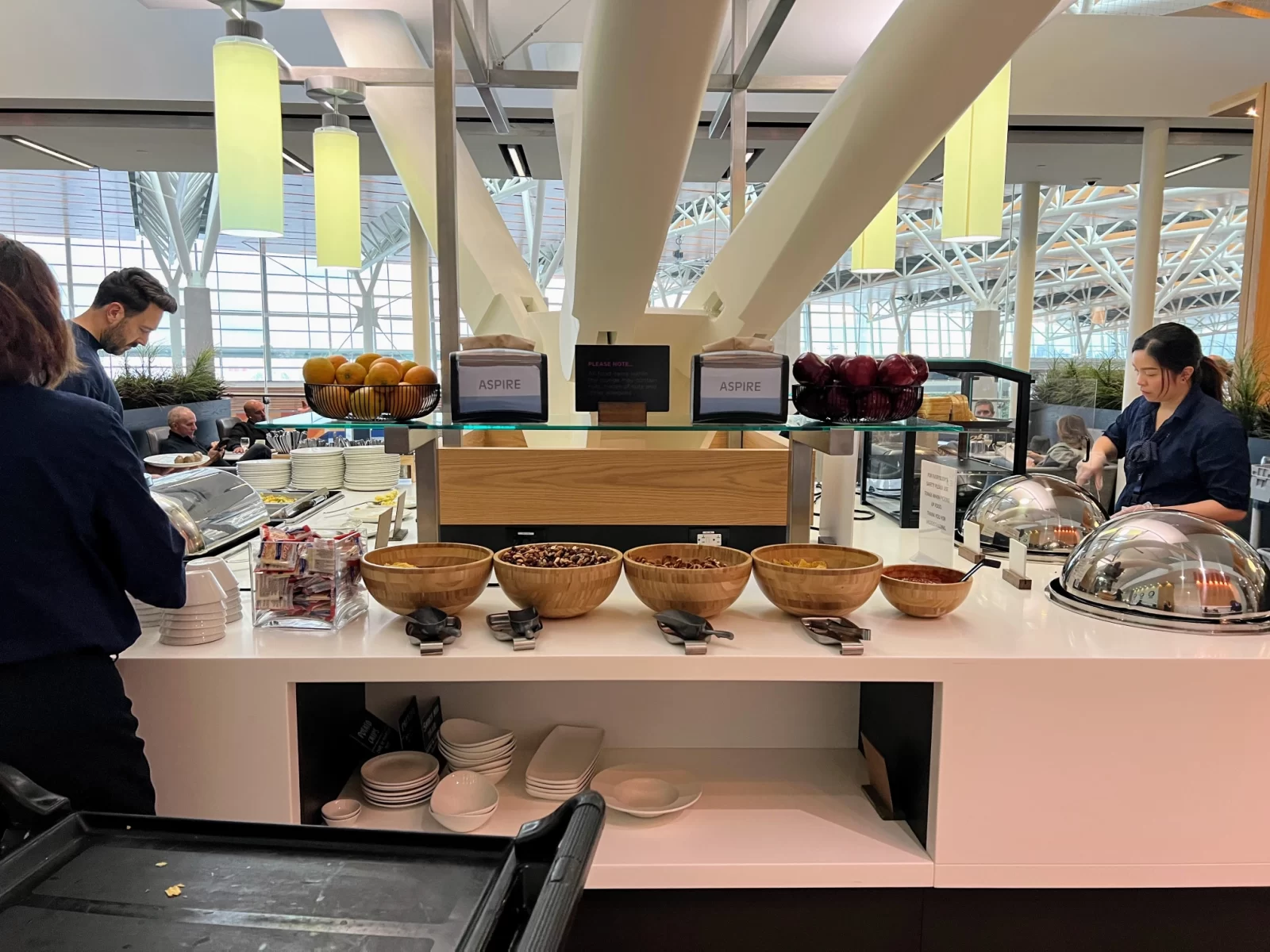 Airport lounge in Calgary, Canada
