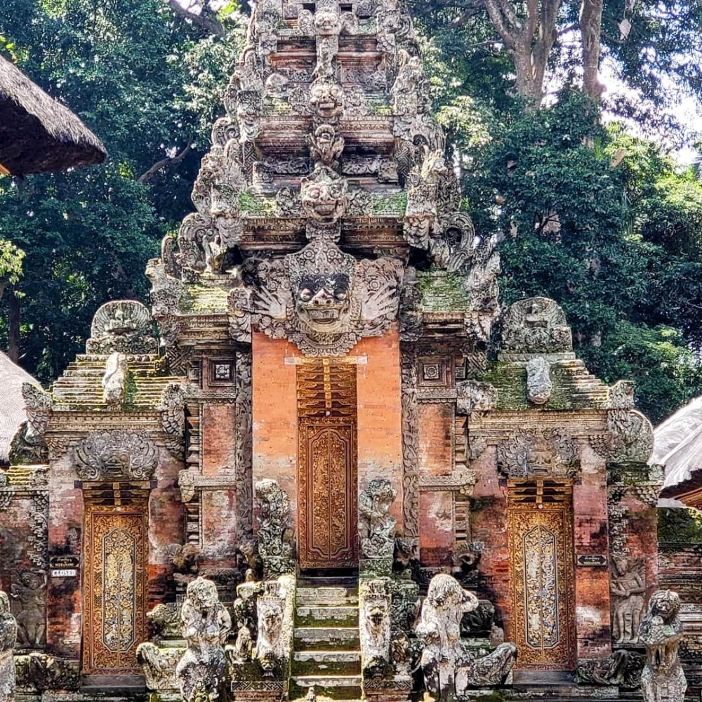 Temple in Ubud Monkey Forest Bali Indonesia